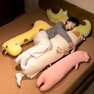 长颈鹿抱枕鳄鱼玩偶毛绒玩具，抱抱熊睡觉床上夹腿布娃娃女孩生超软