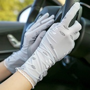 夏季遮阳开车女司机冰丝防晒手套女夏天防紫外线袖套可触屏薄短款