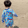 儿童游泳衣2023夏季防晒可爱超人，造型泳装男童宝宝温泉度假套装