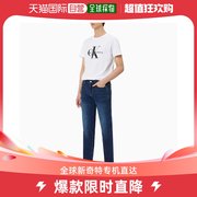 韩国直邮CalvinKleinJeans 牛仔裤 CKJ 男款 修身款 暗蓝色 牛