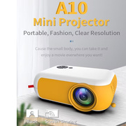 跨境投影仪 A10微型便携式户外迷你高清1080p手机同屏投影机