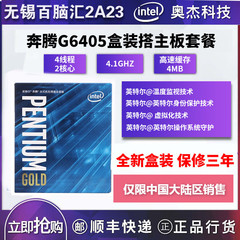 Intel/英特尔 奔腾G6405处理器 2核4线程 升级盒装CPU主板套餐
