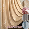 简约大气现代欧式提花纯色厚全遮光窗帘布料定制客厅卧室成品