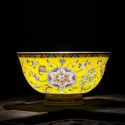 景德镇珐琅彩陶瓷碗中式家用骨瓷米饭碗面碗小汤碗仿古餐具单碗