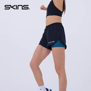 SKINS S3A X-Fit 女士短裤 专业运动训练速干瑜伽 健身裤田径短裤