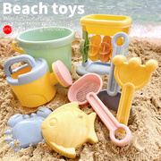 北欧风夏天沙滩玩具，套装儿童挖沙铲子耙子，水桶戏水玩沙土宝宝