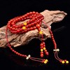 天然巴西玛瑙佛珠108颗念珠红玛瑙男女手链，项链了心佛珠