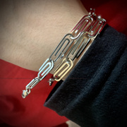 别针拼接款式男女配饰品钛钢材质简约小众设计手链Pin Bracelet