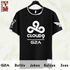 CLOUD9战队队服C9游戏DOTA2联盟CSGO短袖T恤衫男女假两件半袖衣服