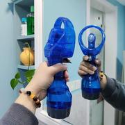 手持式喷水风扇冰酷迷你喷雾电池式可加冰空调扇凉爽冷风电风扇