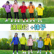 儿童纯棉圆领卫衣糖果，色童装幼儿园，小学生运动会演出服长袖春秋款