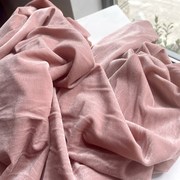 浅粉豆沙亮光丝绒布料藕粉色，丝绒布料面料婚纱礼服面料布料