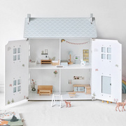 ins风儿童过家家娃娃房玩具女孩公主别墅拼装模型城堡礼物幼儿园
