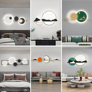 现代简约壁画壁灯卧室床头北欧设计师创意客厅沙发背景墙艺术壁灯