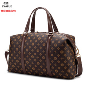 lvalue欧美大容量旅行包男士旅游行李袋印花健身包时尚(包时尚)登机包