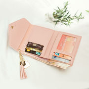 钱包女短款女士小钱包迷你学生韩版小手包时尚，可爱零钱包卡包