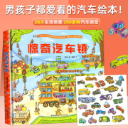 惊奇汽车镇汽车书籍大全3-6岁幼儿宝宝汽车科普绘本挖掘机认车工程车认知图画书，儿童阅读故事书男孩早教各种各样的交通工具绘本