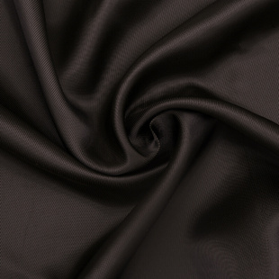 。深咖啡色细斜纹半棉防静电里衬 秋冬大衣外套面料布料衬里设计