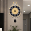 时钟挂钟客厅创意网红装饰挂表现代时尚免打孔家用2024钟表