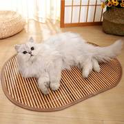 宠物凉席夏季降温猫窝垫子猫砂垫地垫，猫床夏天不粘毛猫垫猫咪睡垫