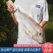 广东深海淡口实肉生晒大红鱼干食用红鲷鱼海鲜干货咸鱼干水产整条