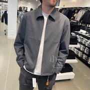 Calvin Klein CK秋季男士商务时尚纯色薄款夹克翻领上班外套
