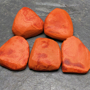 四川南红玛瑙原石去皮料雕刻原料九口柿子红瓦西料火焰纹玫瑰红料
