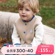 商场同款戴维贝拉儿童棒球，服2024春装男童外套，运童装婴儿宝宝