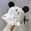 熊猫宝宝帽子夏季网眼渔夫帽，婴幼儿遮阳防晒太阳帽男女童薄款盆帽