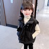 韩版儿童羽绒棉马甲2023秋装男童女童，宝宝坎肩加厚背心幼儿园外穿