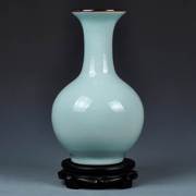 中式景德镇冰裂陶瓷花瓶梅瓶仿古瓷器，裂纹釉现代时尚工艺品摆件设