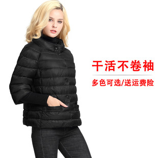 棉衣女棉服棉袄半袖中袖七分袖短袖加厚冬季中老年外套
