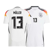 2024欧洲杯德国主客场球衣6号基米希，13号穆勒足球服大人儿童球迷