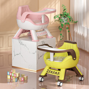 宝宝吃饭桌餐椅凳子婴儿童椅子家用塑料，靠背座椅叫叫小板凳多功能