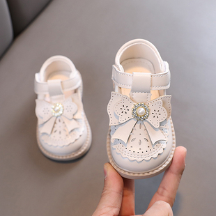 女宝宝凉鞋春夏季婴儿学步鞋，1-3岁2小童，包头公主鞋女童软底半凉鞋