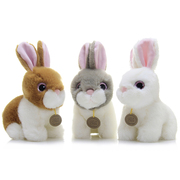 正版仿真小兔子公仔毛绒玩具，小白兔玩偶可爱兔子，娃娃儿童女孩礼物