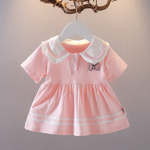 婴儿童装0女宝宝夏装，1-3岁裙子纯棉上衣，公主裙夏季女童短袖连衣裙