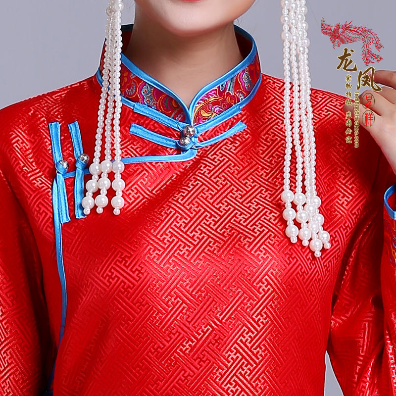 蒙古袍女士成人蒙古族日常生活装少数民族舞蹈演出蒙族婚礼迎宾服在类目 女装/女士精品, 唐装/民族服装/舞台服装, 民族服装/舞台装中 - 来自Buy2taobao.com提供专业的淘宝代购服务