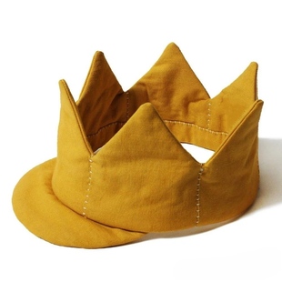 生日帽crowncap小王子波吉同款金色可爱生日派对套头帽