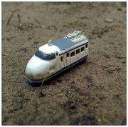 小号动车子弹头新干线火车头模型摆件沙盘场景正版散货玩具