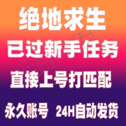 steam绝地求生帐号成品号，已过训练小号，皮肤号吃鸡白号pubg账户