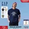 Gap男女装夏季2024LOGO纯棉百搭短袖T恤圆领休闲上衣884791