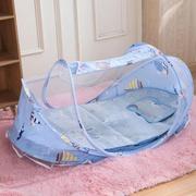 婴儿蚊帐罩免安装可折叠宝宝，防蚊床上蒙古包儿童，新生小孩防摔有底