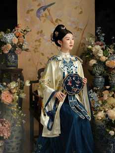 明代汉服拍照中式传统套装影楼，情侣主题古典明制摄影服装