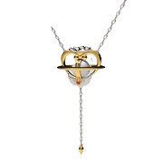 星糖美少女战士永恒权杖S925纯银间金电镀人造珍珠项链