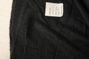 日本进口黑灰色绒绒垂坠亲肤舒适真丝羊毛棉麻混纺面料设计师布料