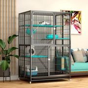 折叠猫笼子家用超大自由空间，大型猫笼子室内两层猫舍猫窝猫笼别墅