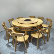 饭店桌椅实木正方形家用仿古明清八仙桌面馆，圆桌四方方桌中式餐桌