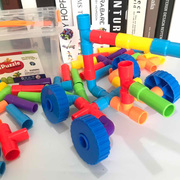 水管积木塑料拼插管道幼儿园儿童百变管道式拼装益智开发玩具男孩