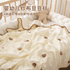 婴儿豆豆毯子夏凉被子夏季薄款宝宝，纱布小盖毯儿童毛毯盖巾空调被